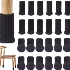 KOOLMEI Stolar>24st Stolstrumpor Möbelstrumpor Halkfri Elastiska Stol Ben Fötter Strumpor överdrag, stickade möbeldynor för möbelfötter Omkrets från 3" Till 5 none | Fyndiq