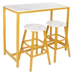 Matgrupper>Stilfullt barbord med 2 pallar Set Enkla moderna möbler för kök spelrum vardagsrum