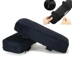 Kontorsmöbler>Stolsarmstödskuddar, 2-pack ergonomiska kontorsstolar med högdensitets minnesskum armbågskuddar