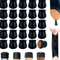 FMYSJ Stolar>Stolsbenskydd, 24 st för trägolv. Silikon Stolsbensöverdrag (FMY)