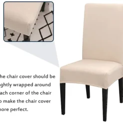 Stolar>Stolskydd för matsal, set om 4 eller 6, stretchiga, avtagbara, tvättbara, stolsöverdrag, dekorativa skydd, sätesöverdrag för hotell -tfrf 6pcs | Fyndiq