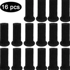 Stolar>Stolsstrumpor 16-pack Möbelstrumpor Filt Stolsstrumpor Elastiska Stickade Stolsstrumpor