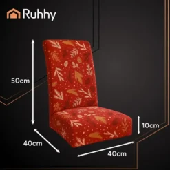 Stolar>Stolsöverdrag Sammet / Jul Överdrag till Stol - 6st