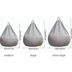 Sittsäckar>Stor sittsäcksoffa för lata stunder, slitstarkt tygöverdrag