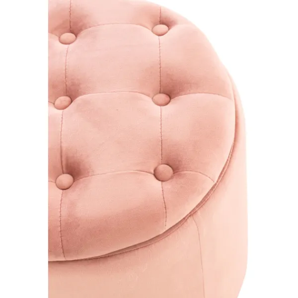 BellaFurn Sittpuffar>Storberhocker - Lagring och komfort - Uppdaterad med sammet och robust design | Färg: rosa