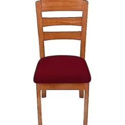 Matgrupper>Stretch Jacquard Dining Chair Seat Covers, Removable Washable Anti-dust Dining Room Chair Seat Cushion Slipcovers With Ties- Set Of 2, Beige | Fyndiq