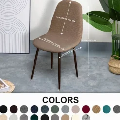 Stolar>Stretch Skandinaviska Stolsöverdrag Set om 4 Moderna Matstolar