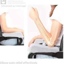 Kontorsmöbler>Svarta Kvalitetsarmstöd / Armstödskuddar Memory Foam_qq