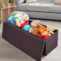 Kistor & Koffertar>Tabouret - Förvaringsbox - Syntetisk Läder - 114x38x38cm - Maxbelastning 300 kg