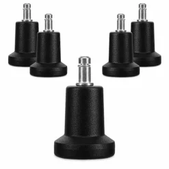 Kontorsmöbler>Tassar för kontorsstol - 5-pack Ersättningshjul 10/22 mm - Fasta och tysta stolsben för hårda golv