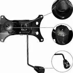 Kontorsmöbler>Tiltmekanism Ersättning för Kraftig Kontorsstol, 136 kg Kapacitet