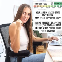 Stolar>Tjocka stolsarmstöd - Armstöd för skrivbordsstolar - för kontorsstolar, A