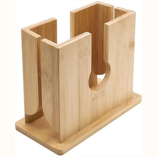 AcserGery Soffbord>Trä Bagel Skivare Hållare Trä Bagel Skärare Anti-halk Brödskärare för Stora Bagels Engelska M