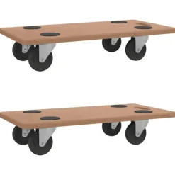 vidaXL Kistor & Koffertar>Transportplatta 2 st rektangulär konstruerat trä
