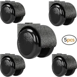 Kontorsmöbler>tum svart tyst stamfri hjul, kontorsstol hjulbyte stolhjul, möbelhjul