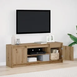 vidaXL Tv-Bänkar>TV Enheter Brun 139,5 x 34 x 50 cm Konstruerat trä