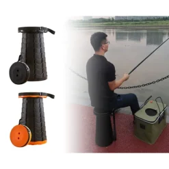 Global Items Pallar>Två st hopfällbara Utomhusstolar – Bärbar och Justerbar för Camping