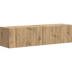 vidaXL Tv-Bänkar>TV Vägghylla 2 pcs Artisan Ek 60 x 31 x 29.5 cm Konstruerat trä