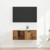 vidaXL Tv-Bänkar>TV Vägghylla Väggmonterad 2 pcs Gammalt trä 60 x 31 x 29.5 cm