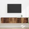 vidaXL Tv-Bänkar>TV Vägghylla Väggmonterad 2 pcs Gammalt trä 60 x 31 x 29.5 cm