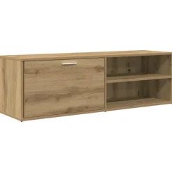 vidaXL Tv-Bänkar>Tv-bänk ek 120x34x37 cm konstruerat trä