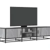 vidaXL Tv-Bänkar>Tv-bänk grå sonoma 160x35x41 cm konstruerat trä och metall