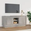 vidaXL Tv-Bänkar>Tv-bänk grå sonoma 102x35x45 cm konstruerat trä