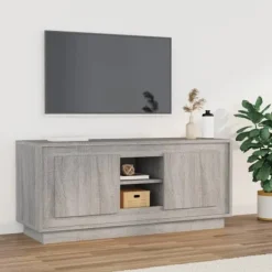 vidaXL Tv-Bänkar>Tv-bänk grå sonoma 102x35x45 cm konstruerat trä
