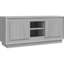 vidaXL Tv-Bänkar>Tv-bänk grå sonoma 102x35x45 cm konstruerat trä