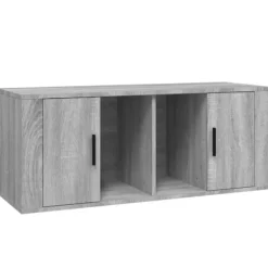 vidaXL Tv-Bänkar>TV-bänk grå sonoma 100x35x40 cm konstruerat trä