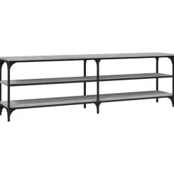 vidaXL Tv-Bänkar>Tv-bänk grå sonoma 160x30x50 cm konstruerat trä