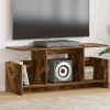 vidaXL Tv-Bänkar>TV-bänk Rökt ek 102 x 35 x 45 cm Konstruerat trä