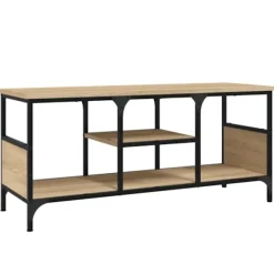 vidaXL Tv-Bänkar>Tv-bänk sonoma-ek 100x35x45 cm konstruerat trä & järn