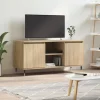 vidaXL Tv-Bänkar>Tv-bänk sonoma-ek 104x35x50 cm konstruerat trä