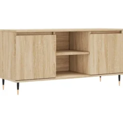 vidaXL Tv-Bänkar>Tv-bänk sonoma-ek 104x35x50 cm konstruerat trä