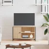 vidaXL Tv-Bänkar>Tv-bänk sonoma-ek 80x40x50 cm konstruerat trä