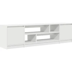 vidaXL Tv-Bänkar>TV-bänk vit 188,5x41x50 cm konstruerat trä