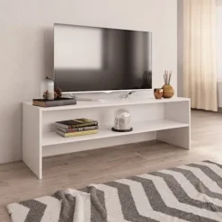 vidaXL Tv-Bänkar>Tv-bänk vit 120x40x40 cm konstruerat trä