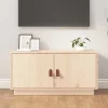 vidaXL Tv-Bänkar>Tv-bänk 80x34x40 cm massiv furu