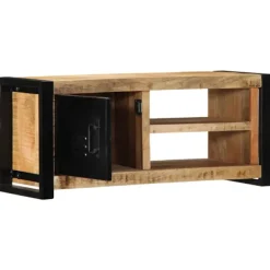 vidaXL Tv-Bänkar>Tv-bänk 80x30x35 cm massivt grovt mangoträ