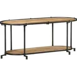 vidaXL Tv-Bänkar>Tv-bänk 100x42x40 cm massivt grovt mangoträ