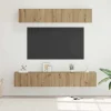 vidaXL Tv-Bänkar>TV-bänkset Väggmonterad 5 pcs Artisan Ek Konstruerat trä