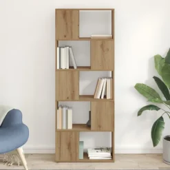 vidaXL Hyllor>TV-bänkset Väggmonterad Brun 60 x 24 x 156 cm Konstruerat trä