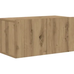 vidaXL Tv-Bänkar>TV-bänkset Väggmonterad Brun 60 x 30 x 30 cm Konstruerat trä