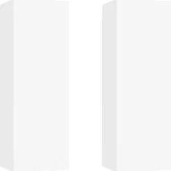 vidaXL Skåp>TV-skåp 2 st vit 30,5x30x90 cm konstruerat trä