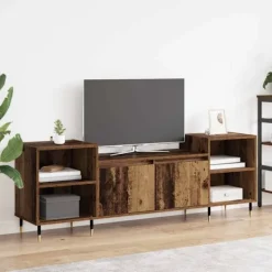 vidaXL Tv-Bänkar>TV-skåp Gammalt trä 160 x 35 x 55 cm Konstruerat trä