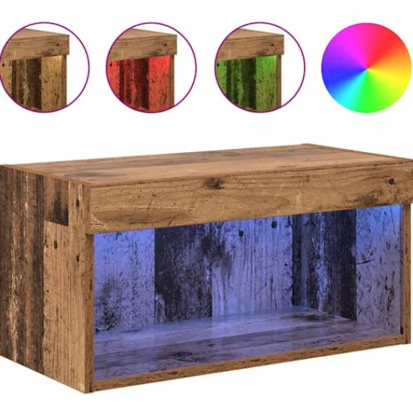 vidaXL Tv-Bänkar>TV-skåp Gammalt trä 60 x 30 x 30 cm Konstruerat trä