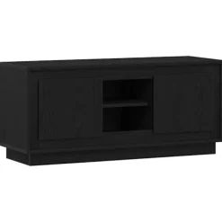 vidaXL Tv-Bänkar>TV-skåp Svart Ek 102 x 35 x 45 cm Konstruerat trä