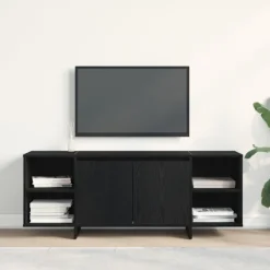 vidaXL Tv-Bänkar>TV-skåp Svart Ek 120 x 30 x 40,5 cm Konstruerat trä