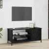 vidaXL Tv-Bänkar>TV-skåp Svart Ek 100 x 40 x 45 cm Konstruerat trä